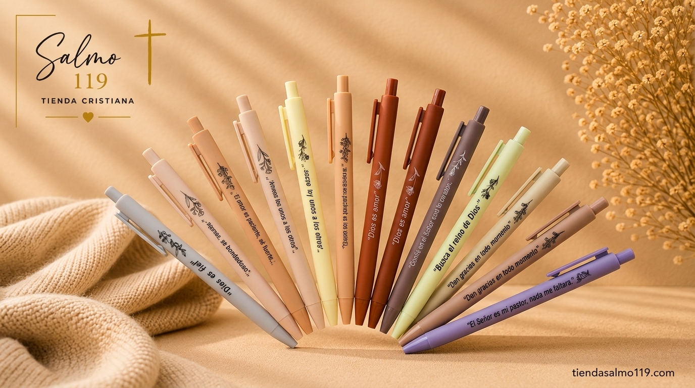 Bolígrafos con Mensajes Bíblicos – Colección Salmo 119